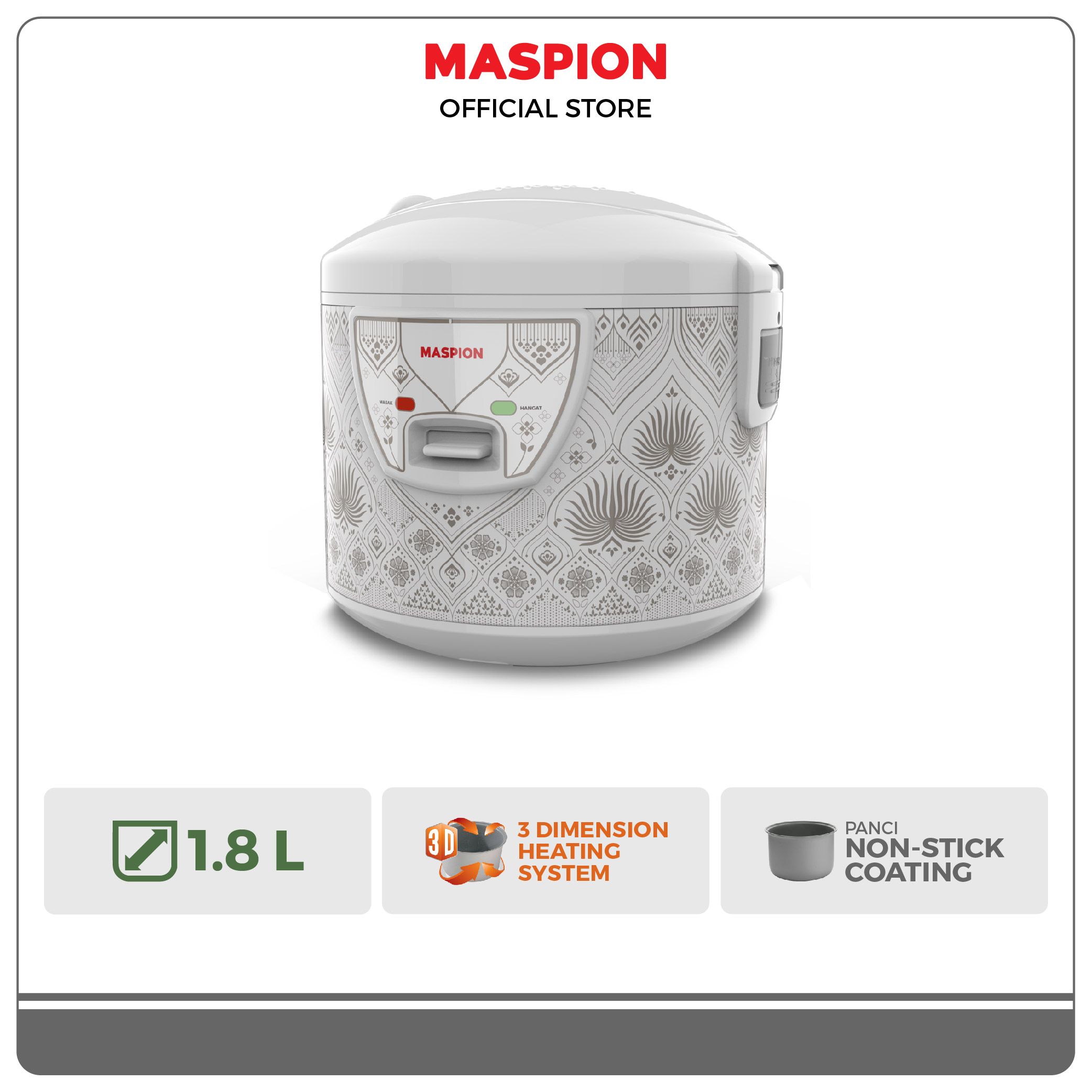 Maspion Magic Roster Maspion Superstore - Segala Peralatan Rumah Tangga